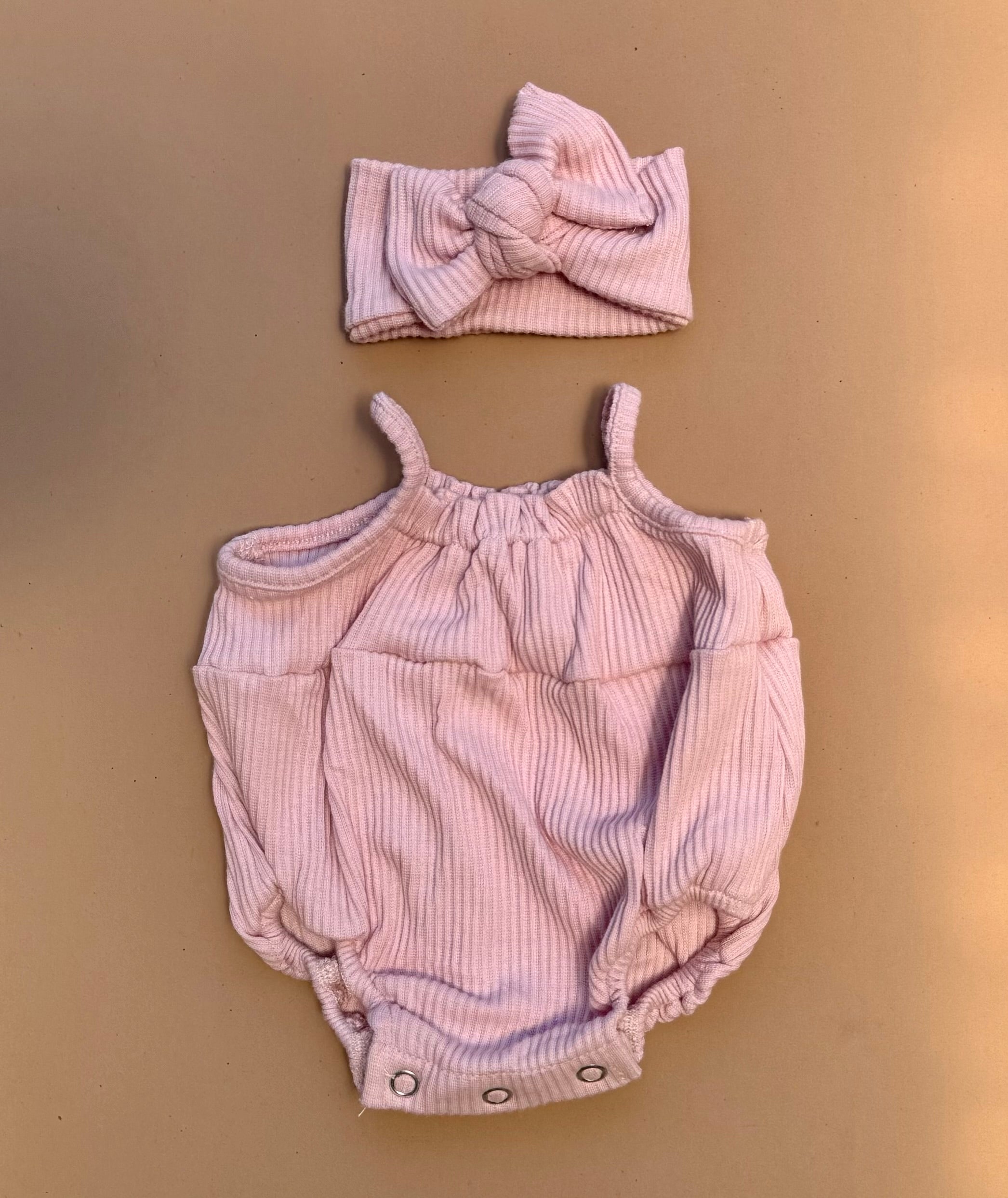 Doll Outfit Set - Posy Pink Rib