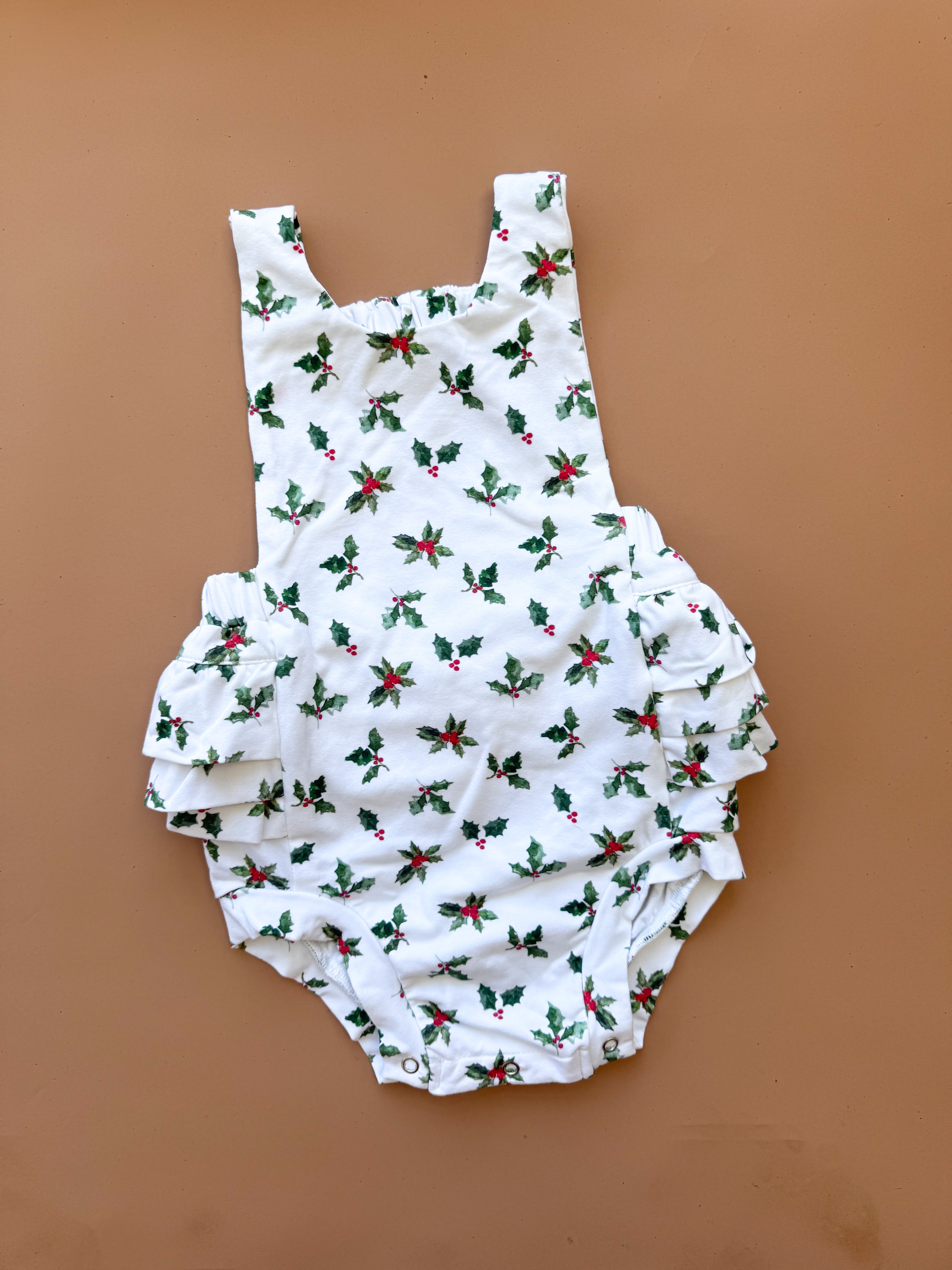 Chloe Romper - Holly Jolly