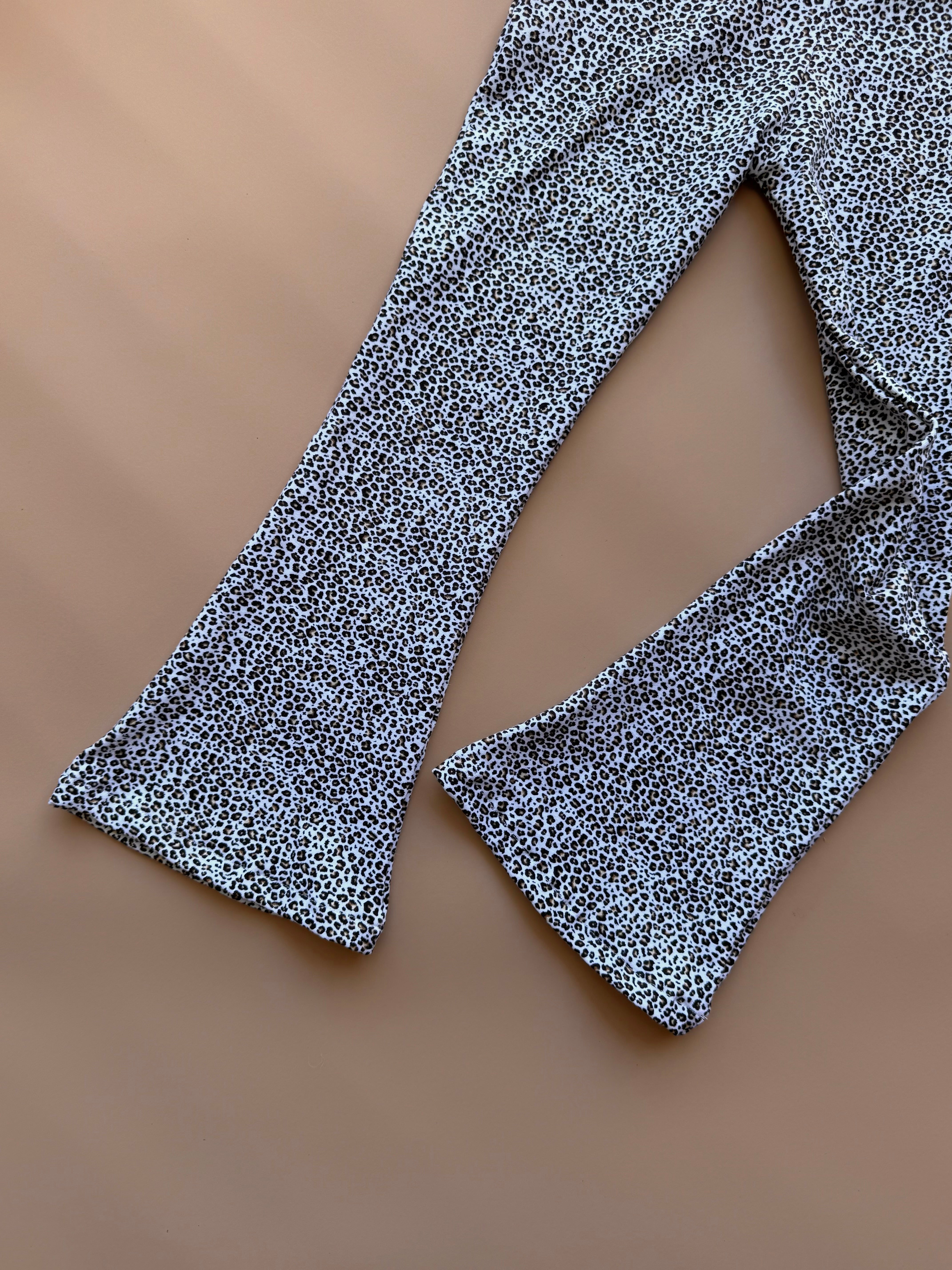 Classic Flare Leggings  - Mini Leopard (Made to Order)