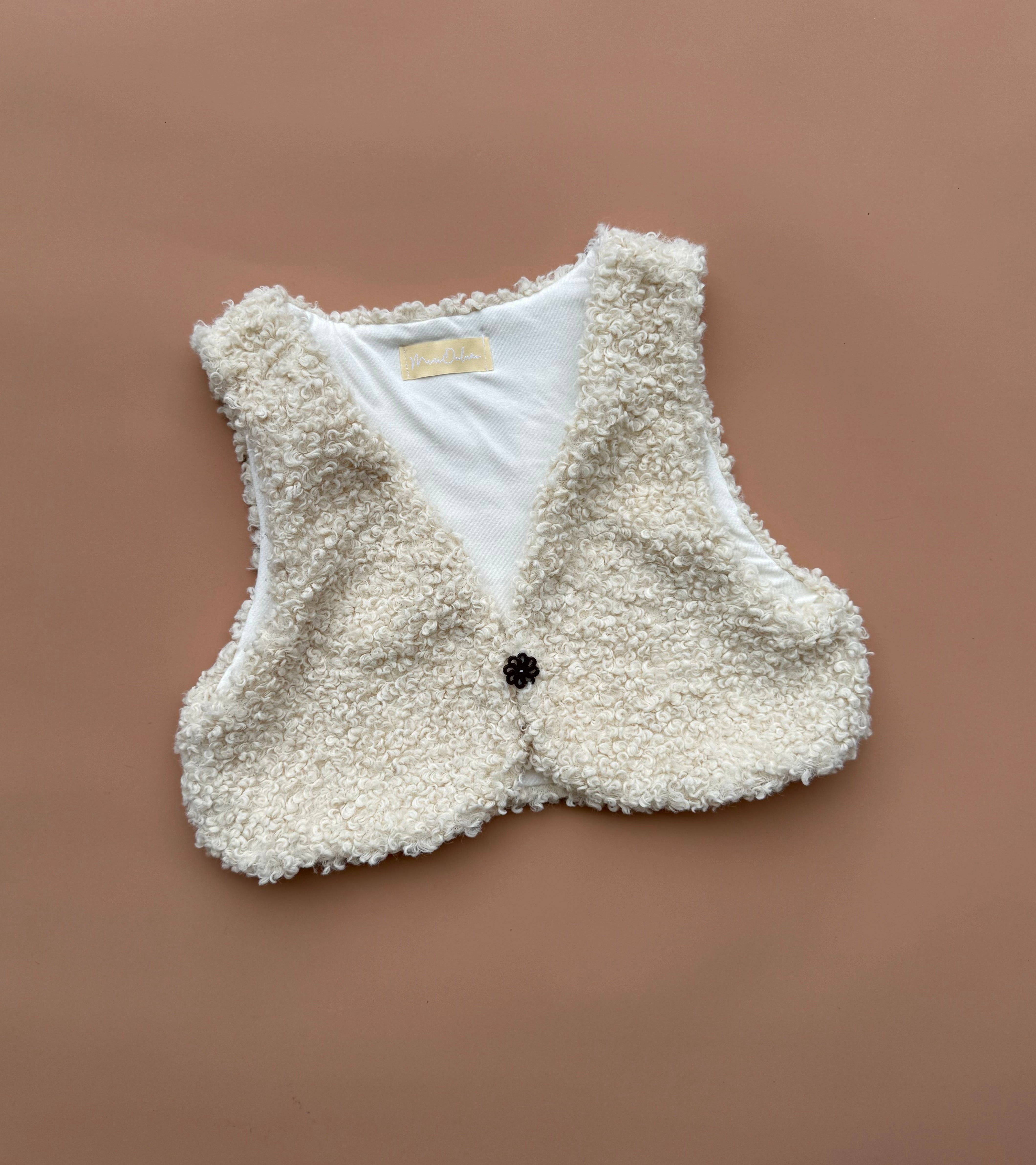 Cropped Vest - Faux Lamb (Made to Order)