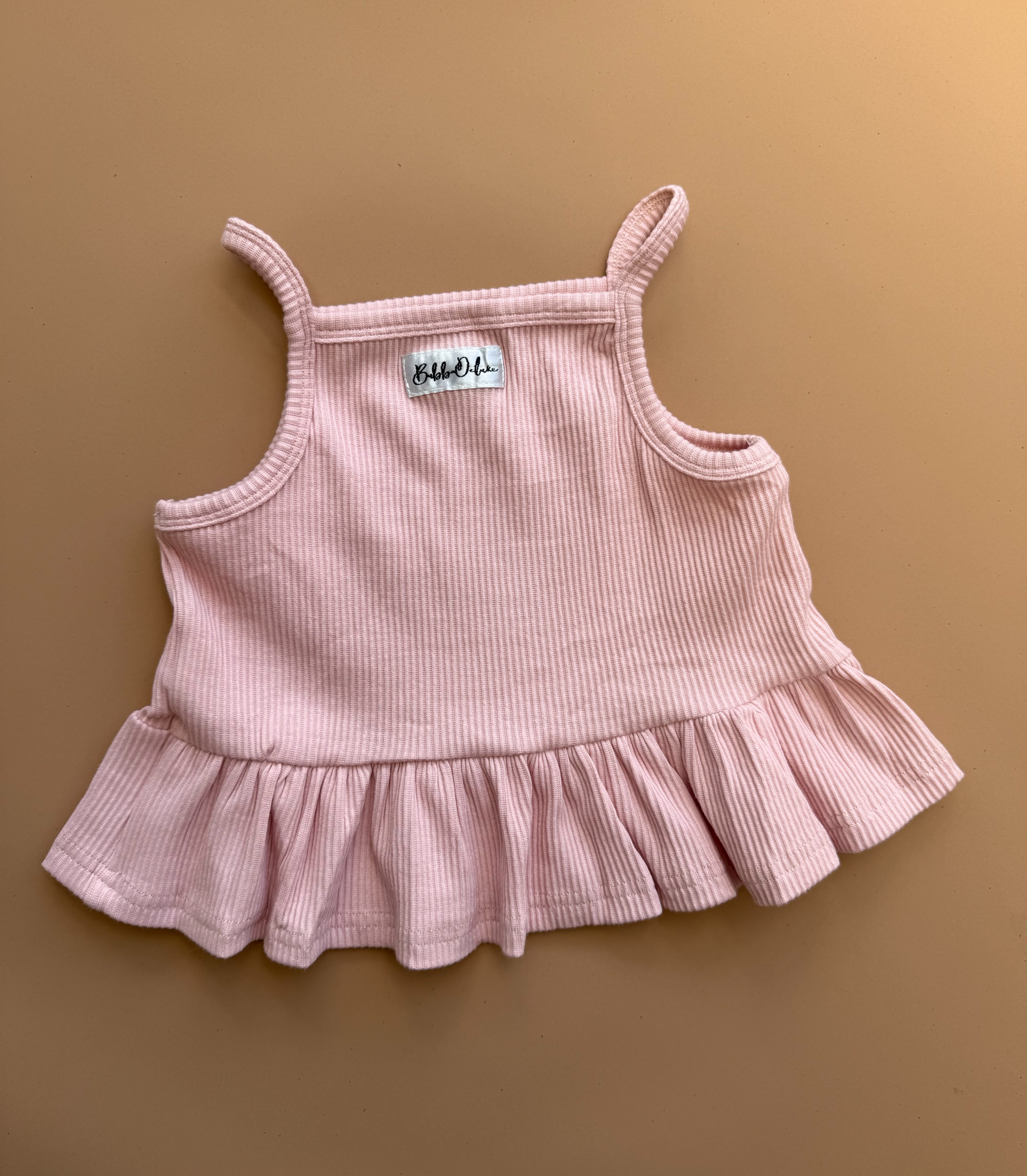 BASICS Peplum Singlet - Posy Pink