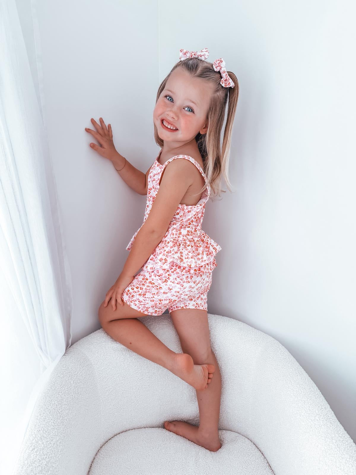 Frillie Bike Shorts - Aurora Floral