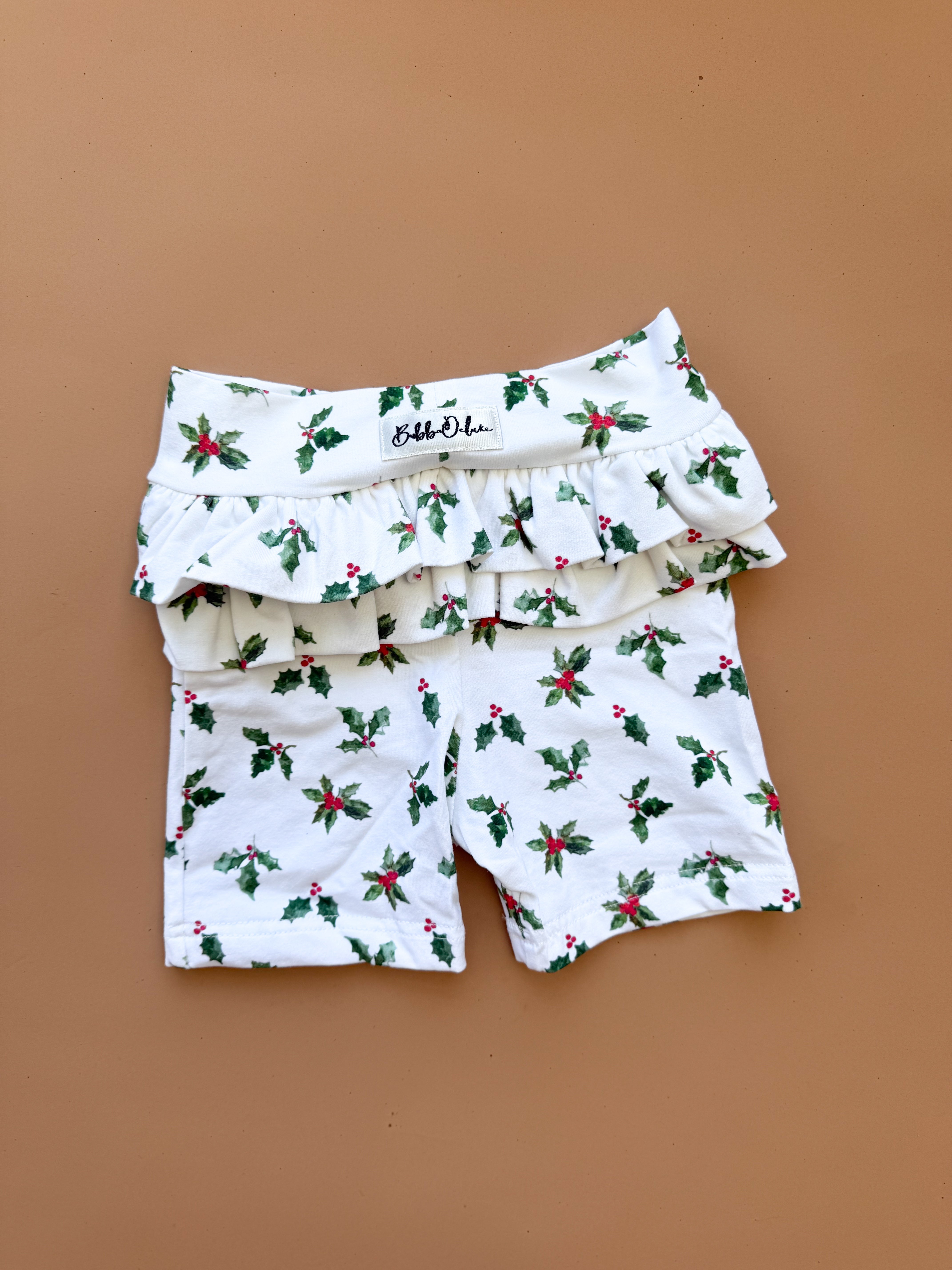 Frillie Bike Shorts - Holly Jolly
