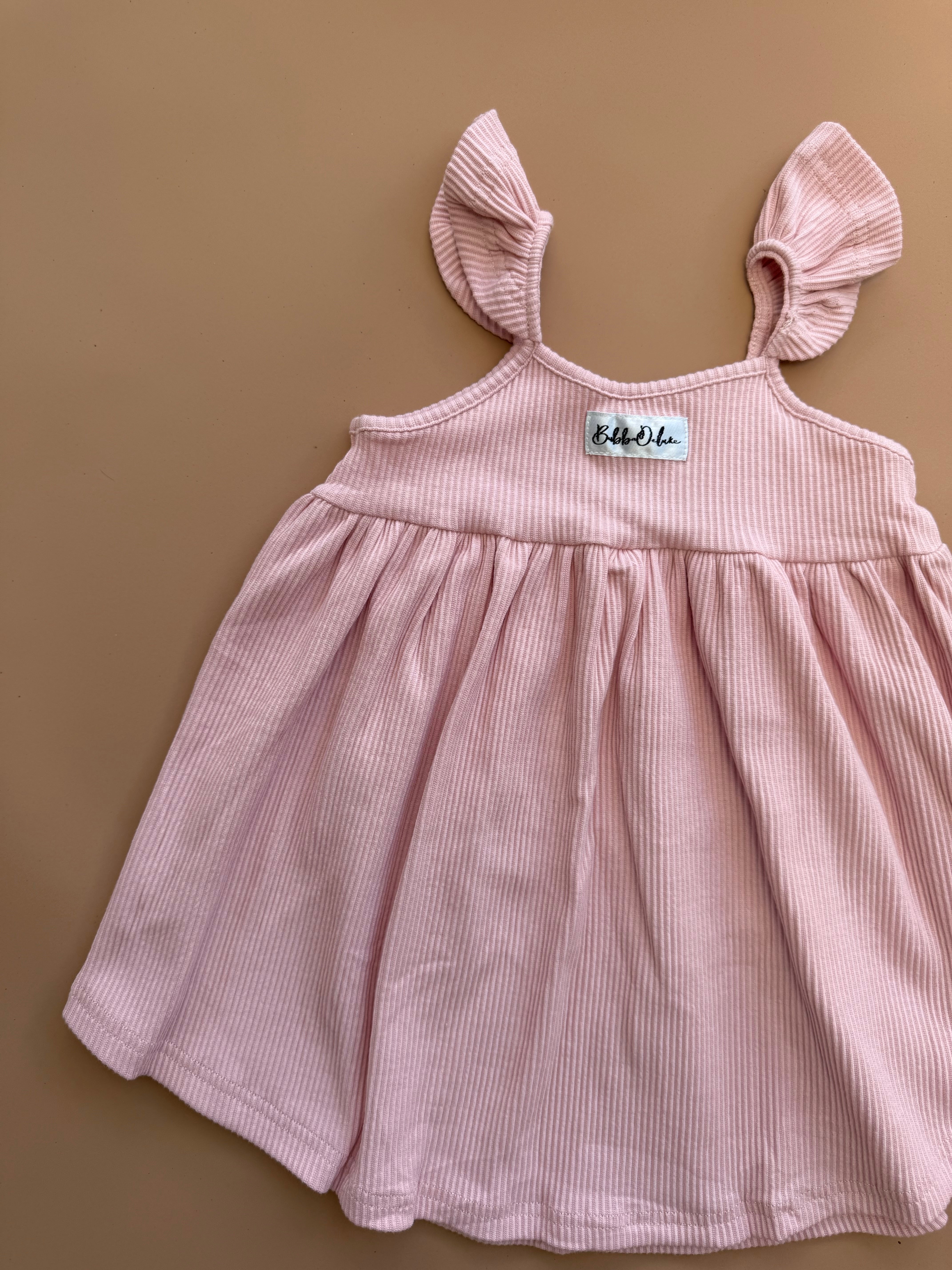 Kiara Dress - Posy Pink Rib