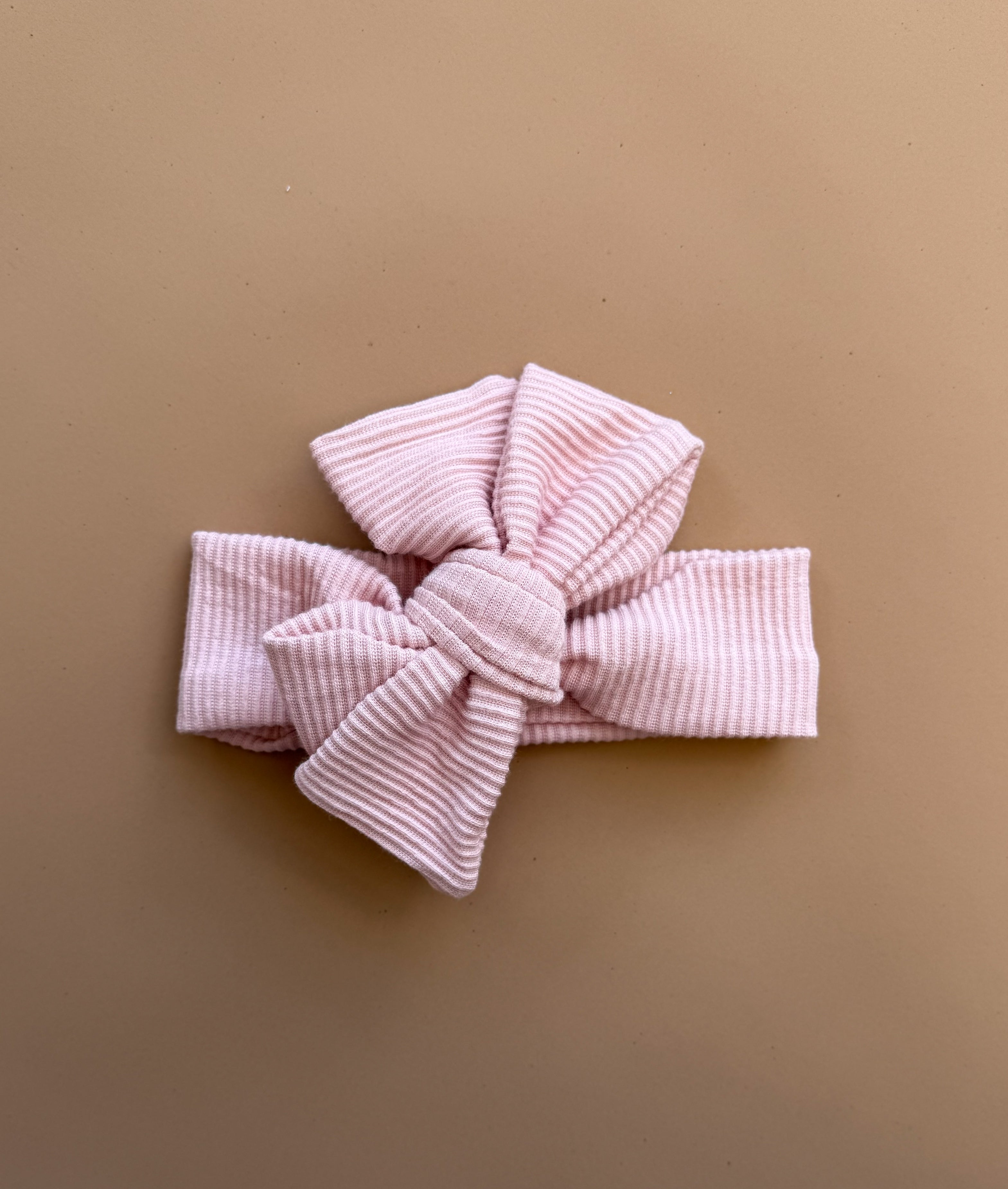Bow Head Wrap - Posy Pink Rib