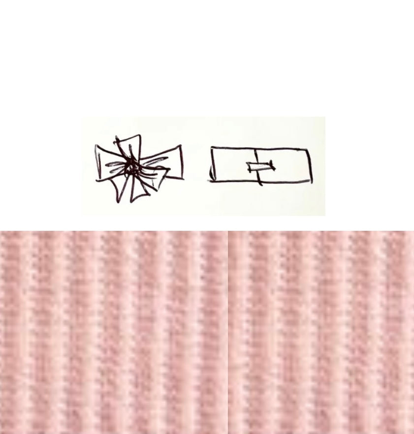 Bow Head Wrap - Posy Pink Rib