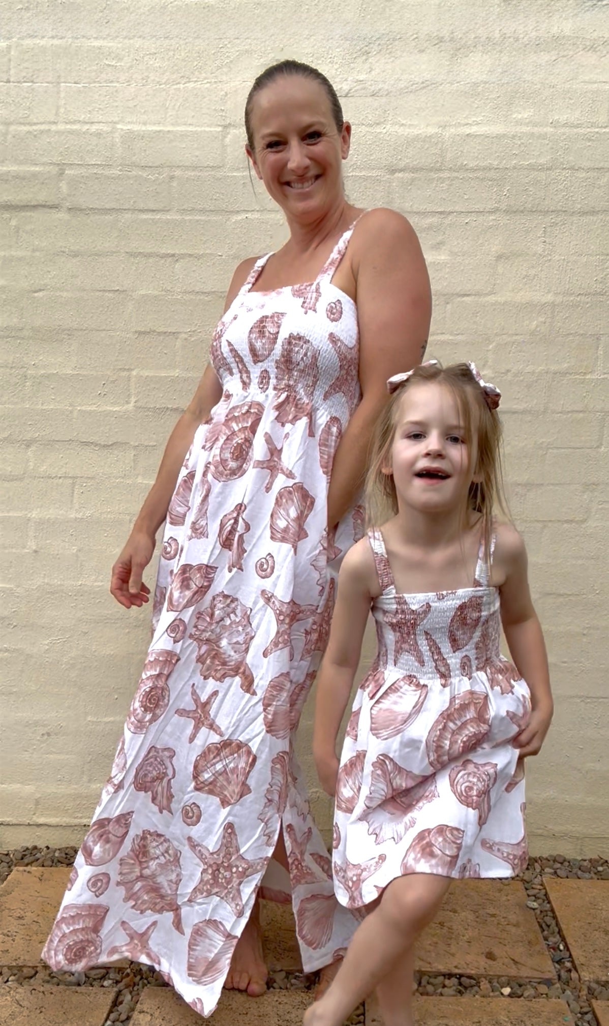 Mumma Maxi Dress - Linen Seashells